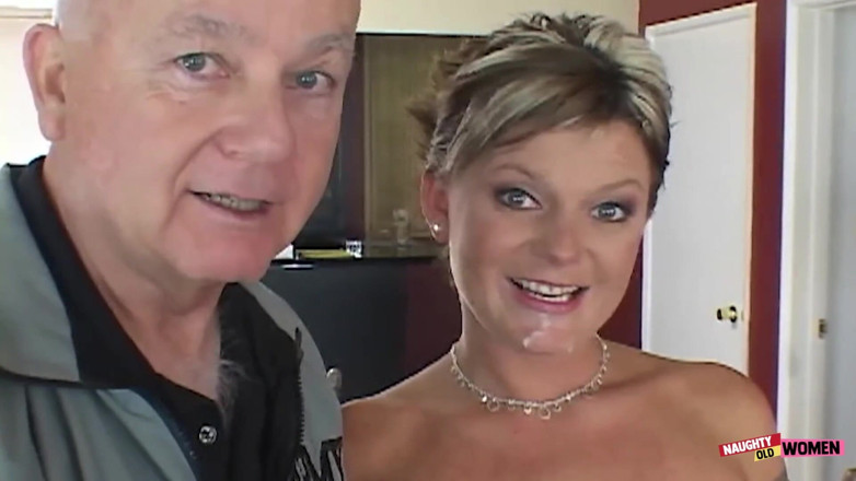 Naughty old women: Naughty British MILF Makes Her Cuckold Hubby Cum After Getting...