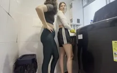 My Lesbian Stepsister Helps Me Wash My Dirty Clothes