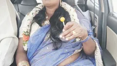Indian Car Sex Telugu Dirty Talks.car Driver Try to Fuck Telugu Saree Aunty.