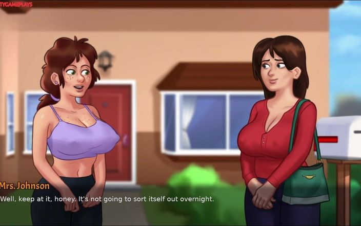 Naughty gameplays: Guardare un film con la sua sexy padrona di casa...