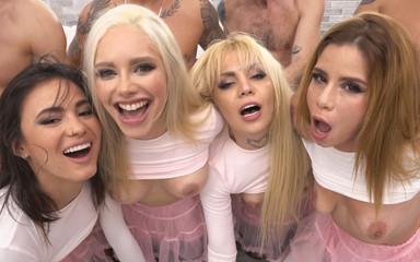 Thumbnail of Hardcore Orgy 8on4 - Vivianlola Kirasex Ashleyrose Lucymendez