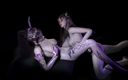Soi Hentai: Deux beautés en cosplay lubrique - animation 3D v573