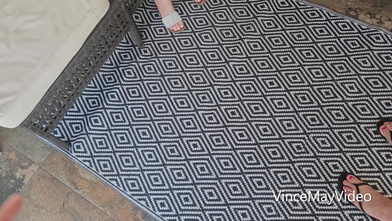 VinceMayVideo: Picture Perfect Pussy Poolside - Cute Redhead Harley Love