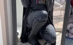 Nsfw tiktok cosplay star wars lady vader seksi menggoda celana robek pantat besar mungil pawg tubuh alami sempurna