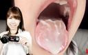 Japan Fetish Fusion: Misaki Katase&amp;#039;s pov mond-selfie met haar oranjeachtige tong en plakkerig...