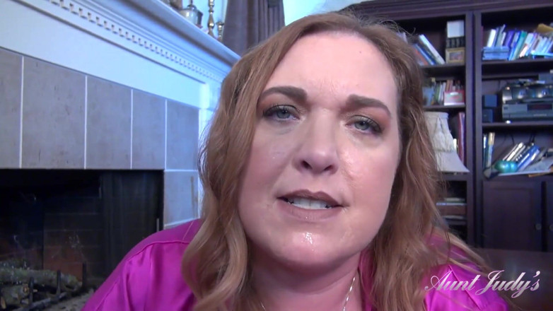 Aunt Judy's: Auntjudys - Your Busty MILF Stepaunt Denise Gives You a Handjob (pov)