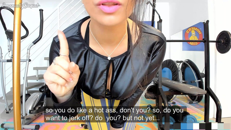 Emanuelly Raquel: Roleplay JOI for the Sexy Girl From the Gym Dildo...
