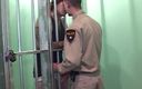 SEXUAL SIN GAY: Tattooed Men Scene-4_face-to-face in Prison Between the Guard and Tattooed...