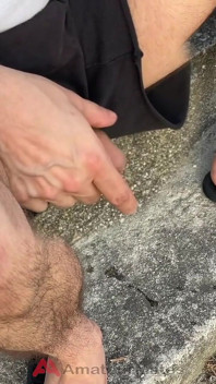 Amateur Straight Boy Lost a Bet He Has to Expose His Cock in the Street and Either Piss or Cum