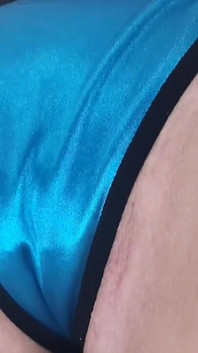 This Pussy Against This Satin Thong Feels so Good, It's Makes My Pussy Juice Seep Through Them I Get That Wet