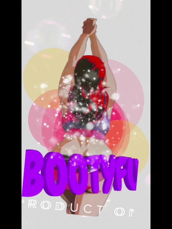 BellaBlast: İri güzel kadın tarafından parlak siyah tayt osuruk