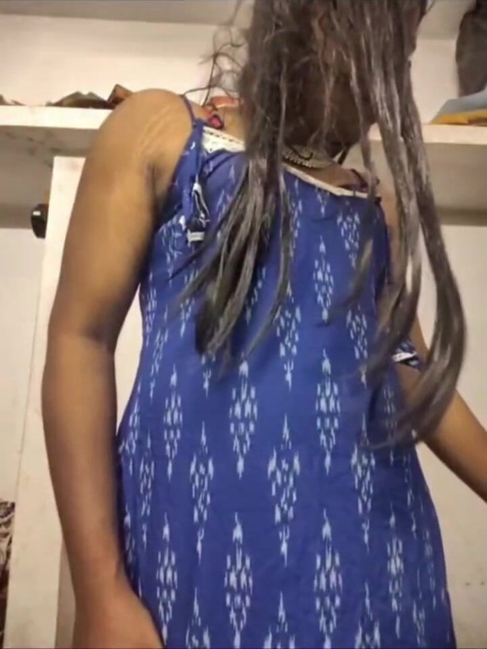 akhilzq: Desi Shemale Strocking Her Dick with Pressing Boobs