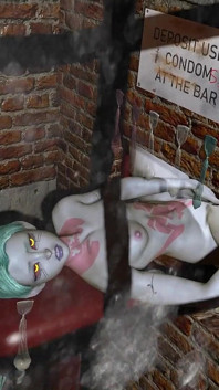 Rebbeca faz sexo através de um buraco na parede | Cyberpunk Edge precursores