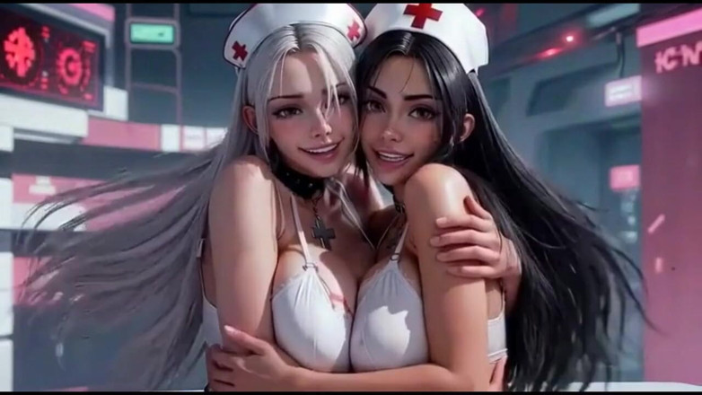 Hot girl dancing: Video de besos, lindas enfermeras besándose juntas