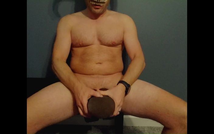 Bald Daddy: Stadnina mięśni Balddaddy daje czarne cumslut anal creampie