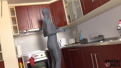 ZentaiDolls: Alexa Chrystal private video after work in zentai