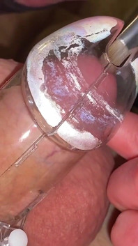 MILF Play with Dick in Plastic Chastity