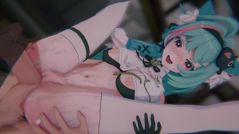 Tomu aisuman: [nte] Naruszenie przechowawcze mennicy: Związany Catgirl &amp; POV Threesome DP (4k /60fps)