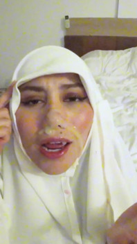 Burka Girl Cum Walk and Piss