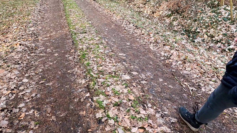 Bouncy Tits Action: Nackten Busen Auf Dem Waldweg Bestraft