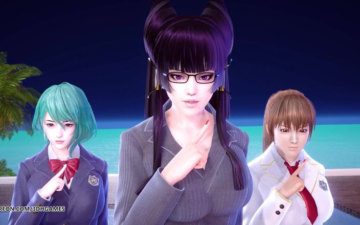 3D-Hentai Games: 2 Phut Hon Sexy striptýz Marie Rose Tamaki Misaki Kasumi...
