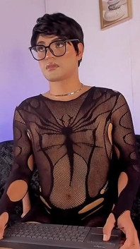 Ken Femboy Dances in Front of the Camera Dressed as a Whore Sissy