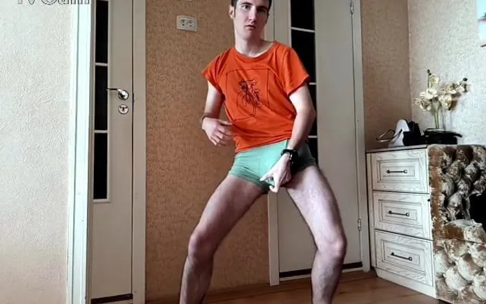 webcamboy98: Naked Boy Shakes Cock and Cums with Vibrator