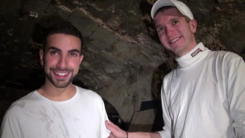 Gaybareback: Sexy gay fucked by scally boy in underground