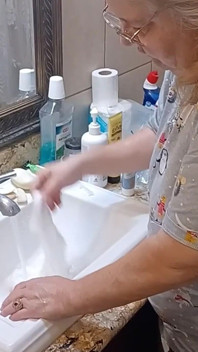 Washing My White Granny Panties for Client!