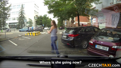 Czech Taxi: Güzel erkek delisi fışkırtıyor