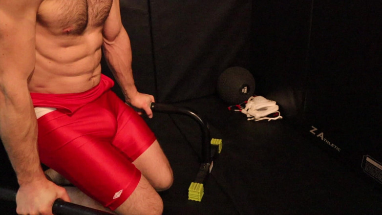 Jay Stroke: Wrestler Coregasm in Singlet