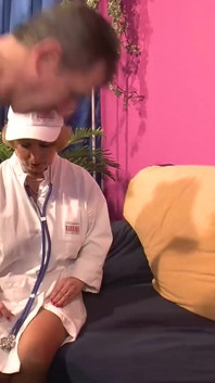 Big gilf nurse helps a guy out