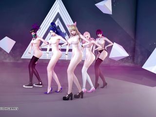 3D-Hentai Games: [MMD] STAYC - RAN2U Ahri Akali Kaisa Evelynn Seraphine hot naked...