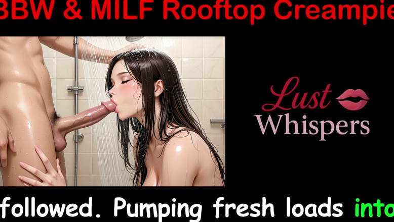 LustWhispers: BBW &amp; MILF Rooftop Creampies - English Sex Story