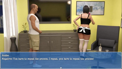 Dirty GamesXxX: スズラン:お尻にバットプラグを置いたいたずらな家政婦