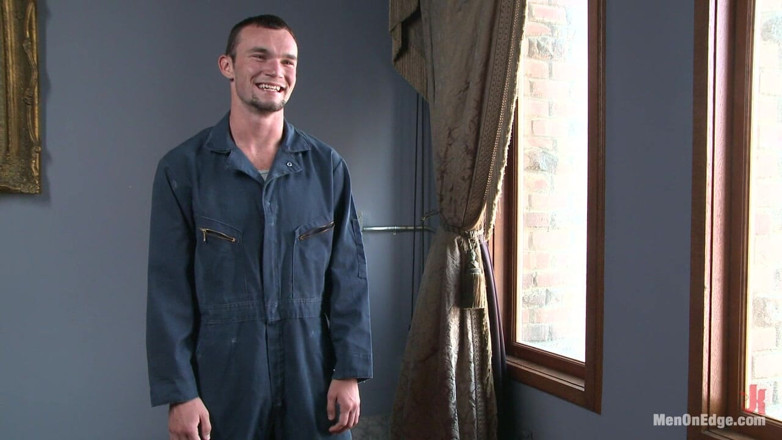 Men on Edge: Hot Janitor Endures Relentless Edging at an Airport Restroom