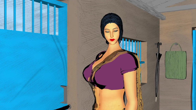 Animxyzn: Ha visto la matrigna vedova fare sesso con un uomo