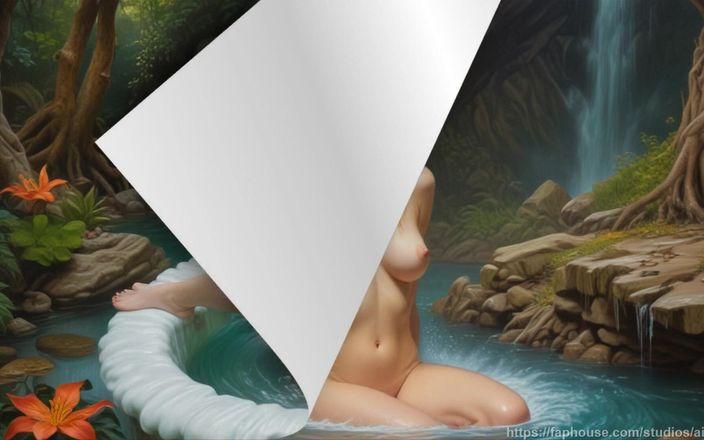 AI Girls: 42 images sexy d’une elfe nue dans l’eau - images accrocheuses