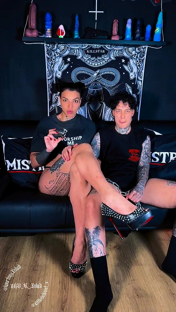 Lgb k inked: Double Dom Chastity