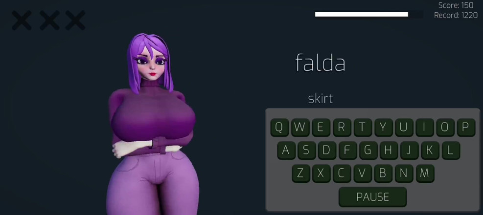 Xr Gamer: Chica sexy con grandes tetas y gran culo