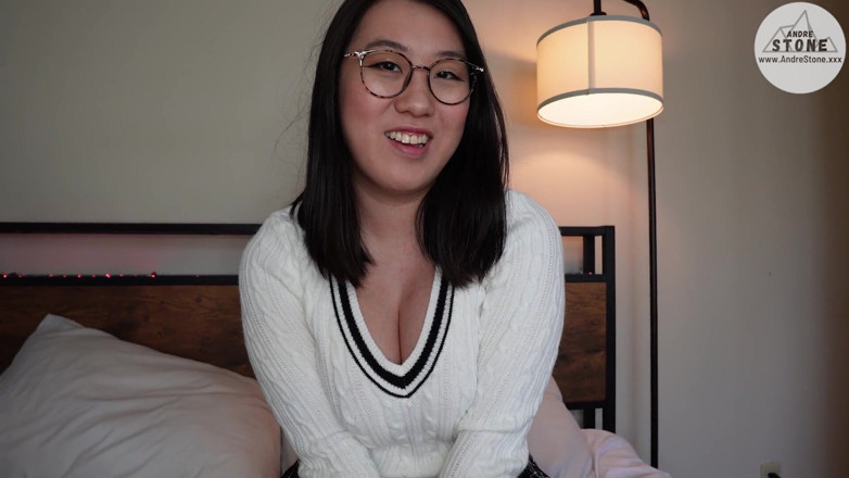 Andre Stone: Shy Nerdy Asian Girlfriend Tofu Is a Secret Nympho