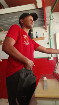 Morbid Butcher Shows the Client's Cock