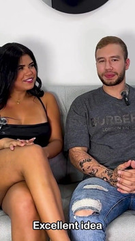 Exótica peituda latina com bunda grande usa plug anal sacanagem com Brian Evansx