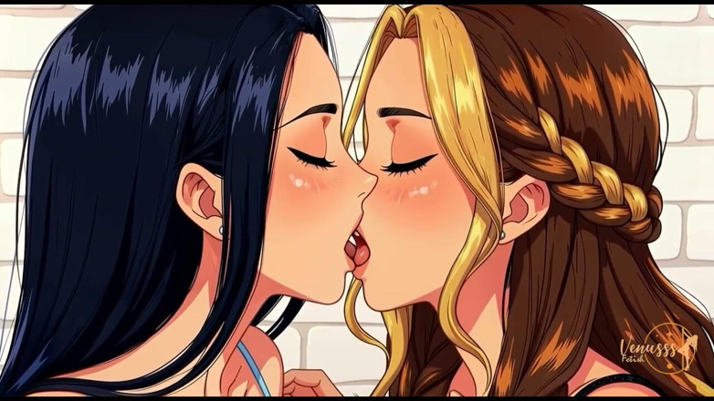Venusss fetish: Venus a Yessika v uctívání sexy koz! Hentai fetiš