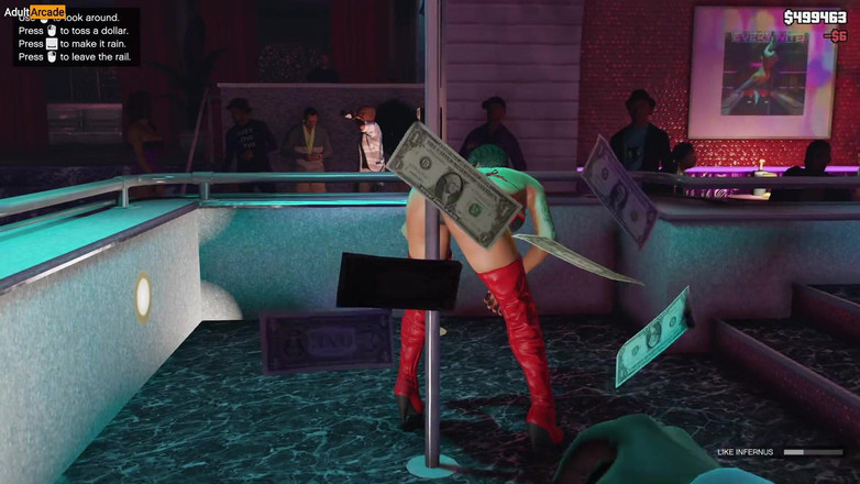 LewdArcade: Gta 5 - strip club [bagian 02] tanpa mod telanjang [18+] gta v v1.0.3095 Permainan...