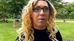 Crossdressers outdoor dildo fuck thumbnail