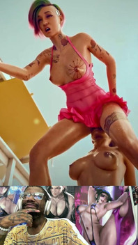 Tight Pussy Judy Gets Dildo’d by Panam’s Mouth as She Rides a Hard Thicc Dildo