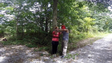 Selfgags classic: Biker de montaña en esclavitud