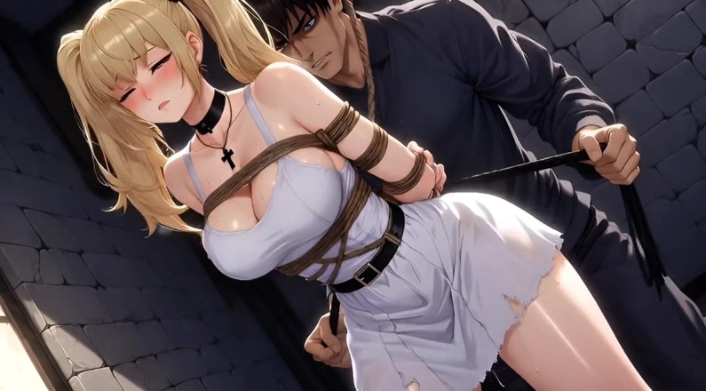 Stories&Anime: Erotic Compilation Bound Blonde Hentai Slave