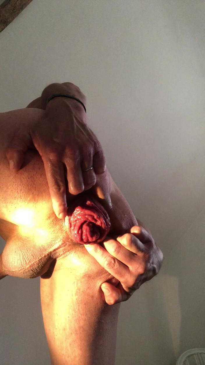 Jardinsecret346: Prolapso anal seguido de ejaculação para fisting anal